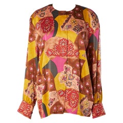Camicia in seta stampata astratta Escada by Margaretha Ley