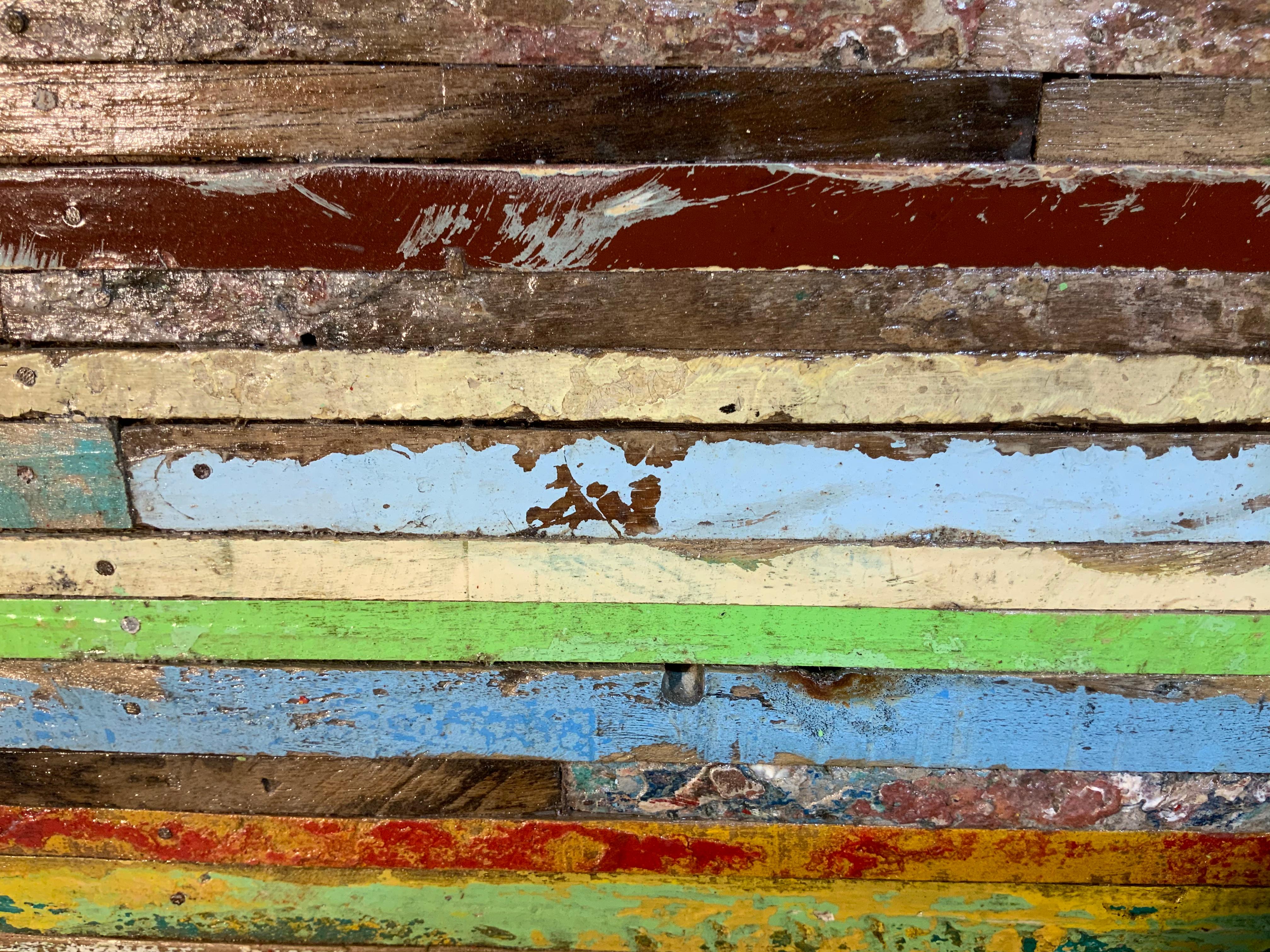 Abstract Reclaimed Wood Wall Sculpture 10