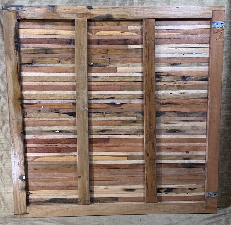 Abstract Reclaimed Wood Wall Sculpture For Sale at 1stDibs reclaimed