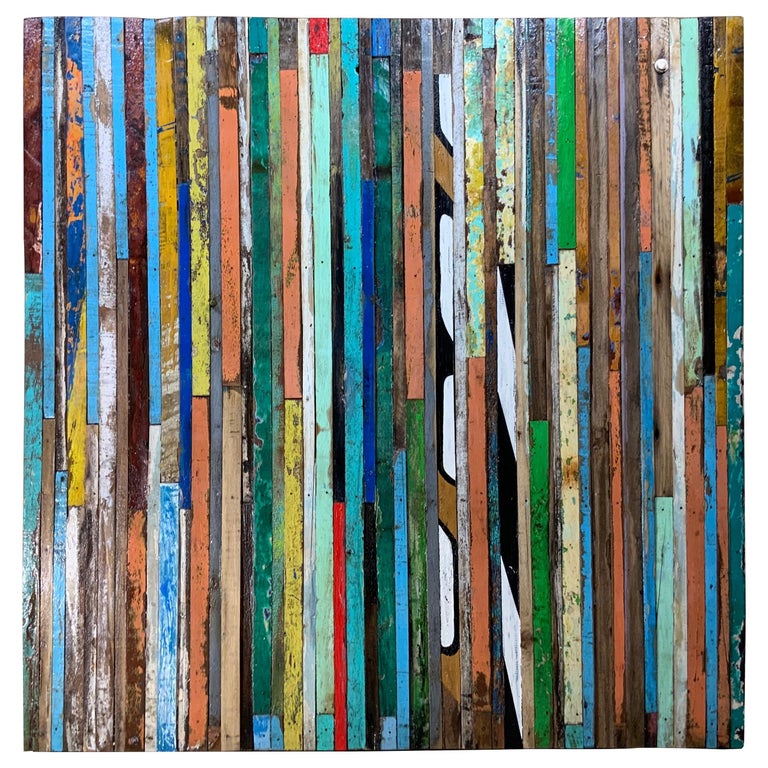 Reclaimed wood art discount