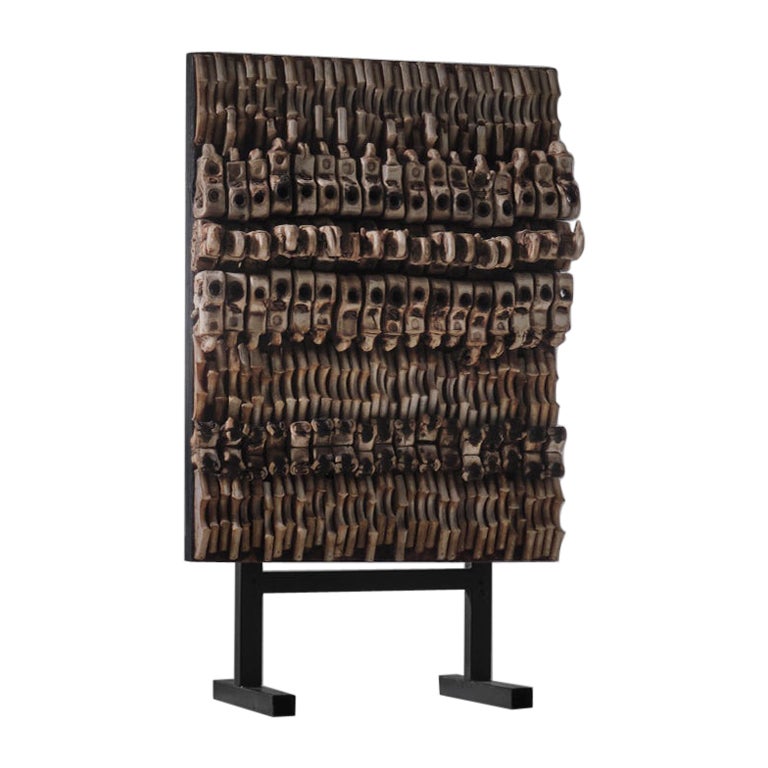Assemblage abstrait en relief d'André Bogaert, Belgique 1965