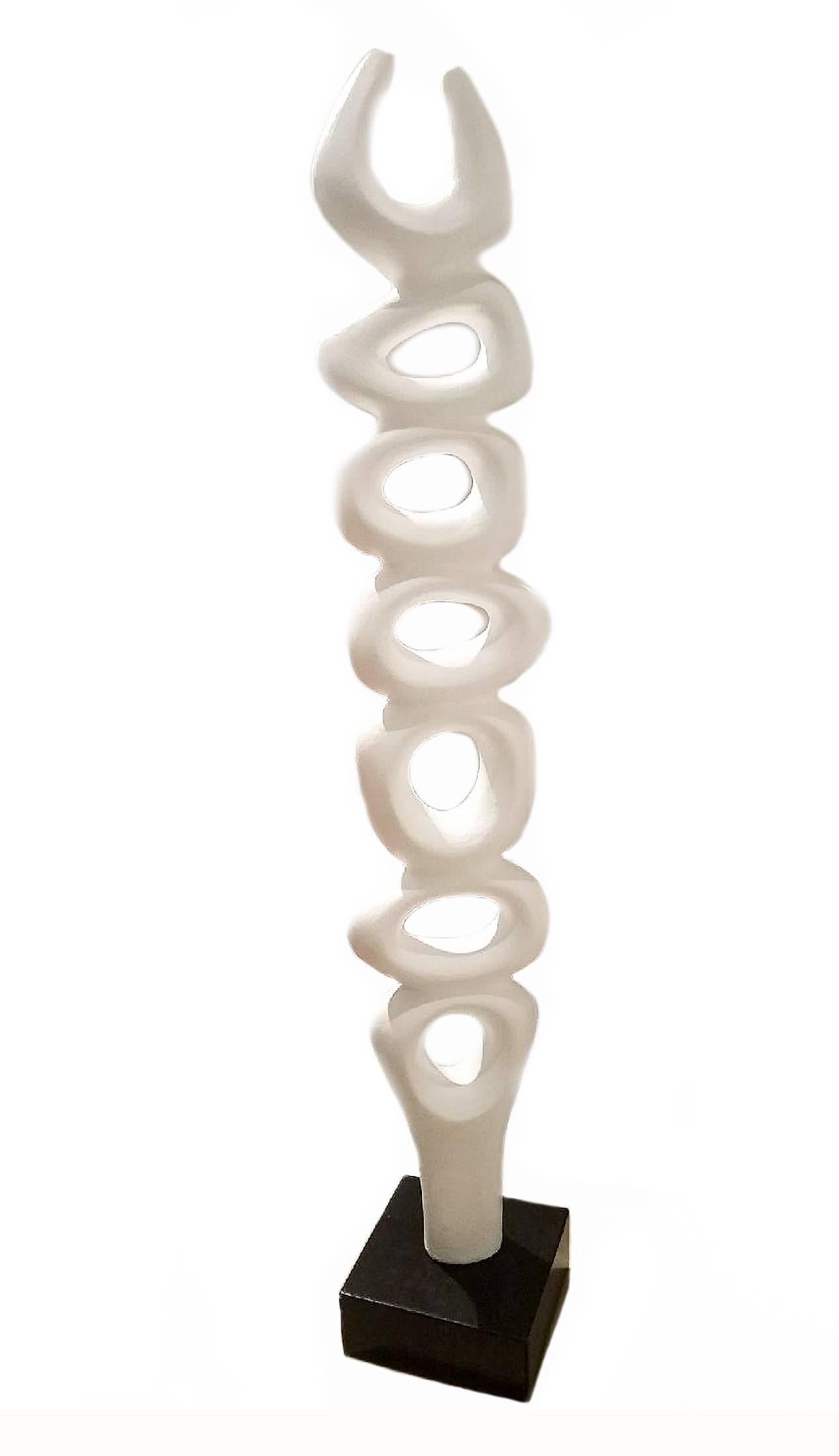 Striking and elegant are but a few adjectives that describe this limited edition abstract sculpture titled Rise Up Series sculpture by Canadian artist Birgit Piskor, whose praises continue to be sung by an ever-growing list of collectors. 

Piskor