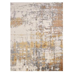 Abstract Rug, Design in Silk and Wool