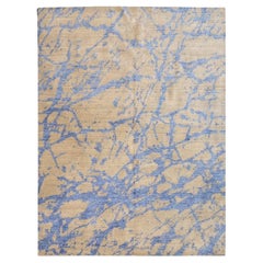 Abstract Rug. Gray and Blue Design