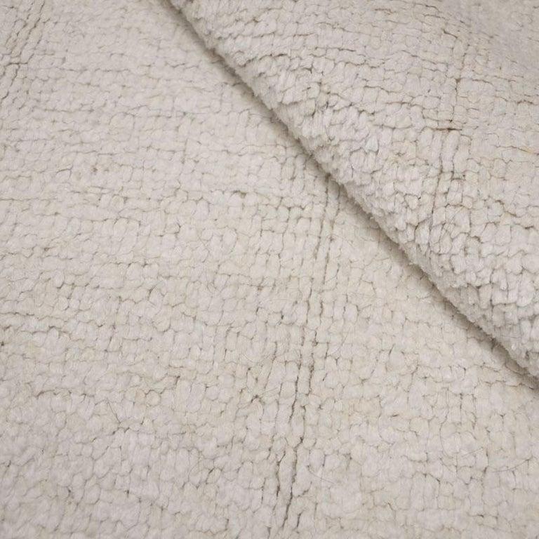 Abstract Rug, Hemp Design, White and Black In New Condition In MADRID, ES
