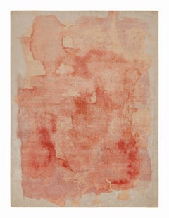 Abstract Rug in Peach Watercolor Pattern Rug & Kilim’s 