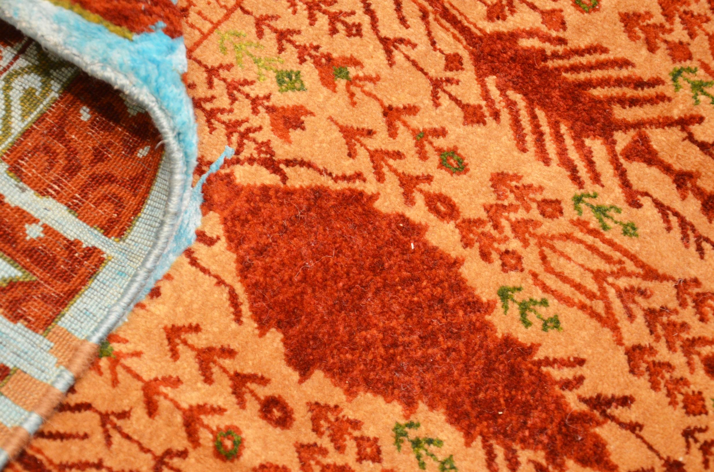 Abstract Rug. Persian Bidjar. Wool and Silk Design. 2.55 x 1.55 m. For Sale 2