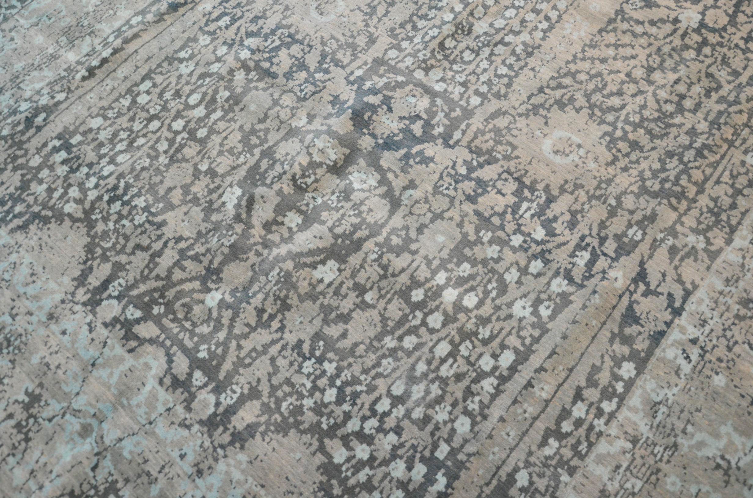 Abstrakter Teppich. Persischer Bidjar. Wolle und Seide Design. 2,90 x 1,80 m. im Angebot 3