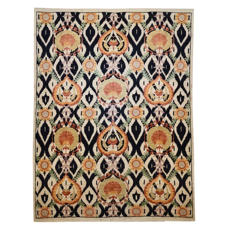 1968 Edward Fields Abstract Design Wool Area Rug at 1stDibs