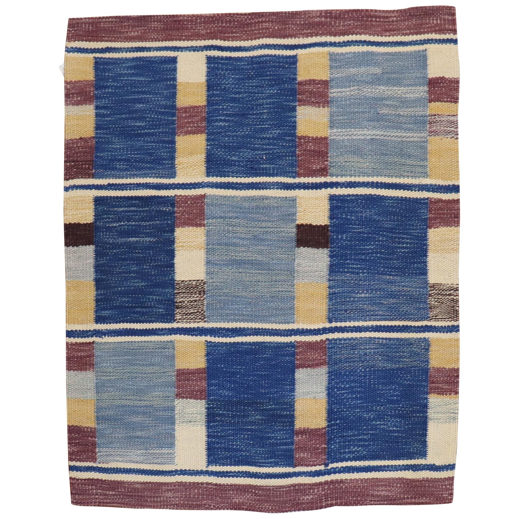 Zabihi Collection Abstract Scandinavian Kilim