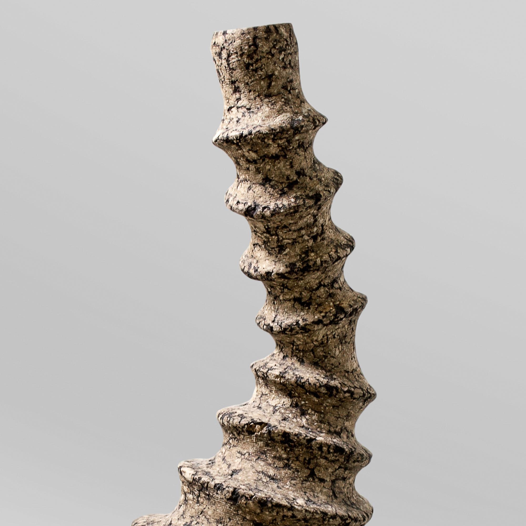 Contemporary Abstract Sculptural Brutalist Vase by Donatas Žukauskas For Sale