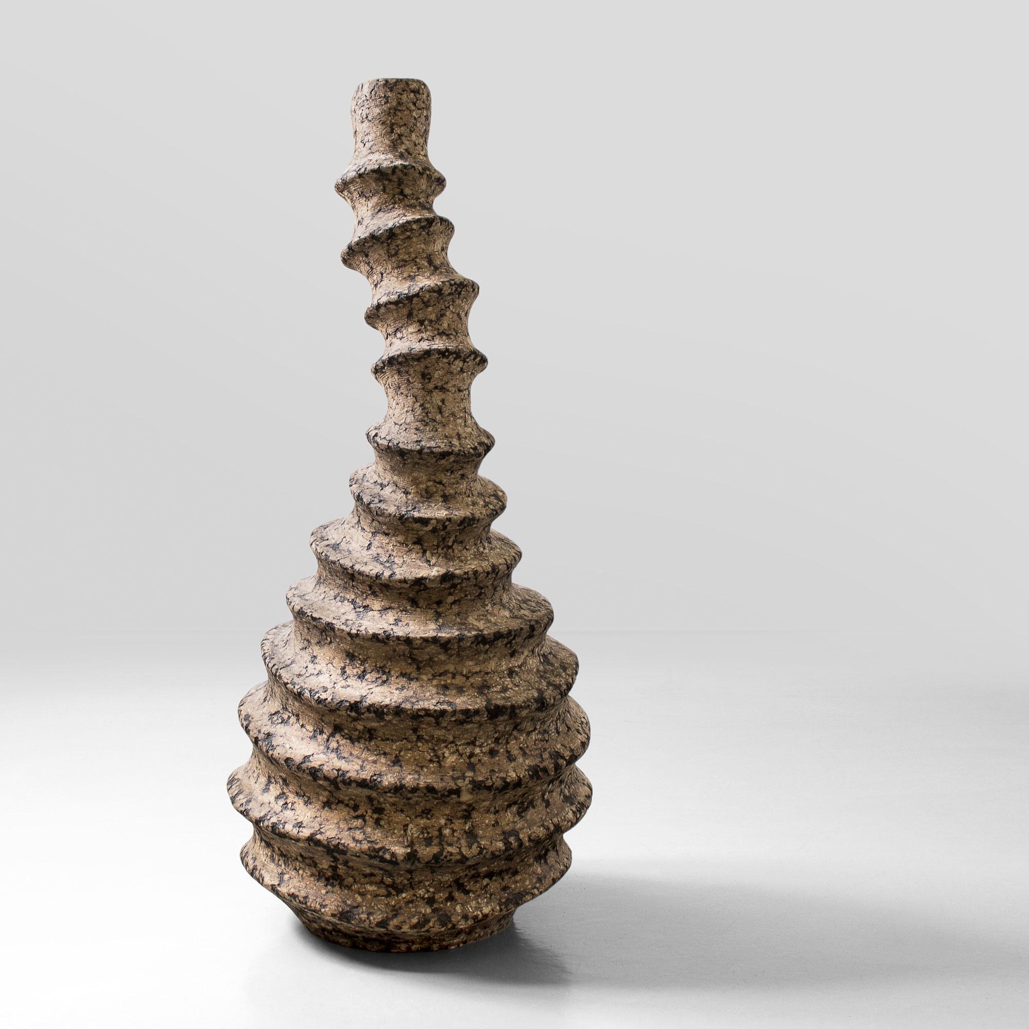 Papercord Abstract Sculptural Brutalist Vase by Donatas Žukauskas For Sale
