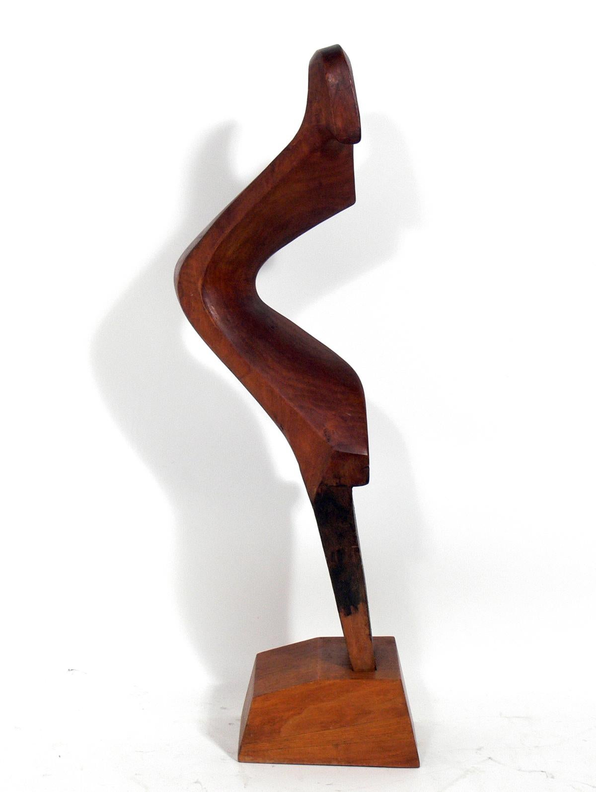 Sculptural forcula handmade by Giuseppe Carli, Italian, circa 1960. Another example of Carli's abstract sculptural forcolas was recently featured in Dwell Magazine, from the collection of architect Peter Gluck, see last two detail photos. Hand