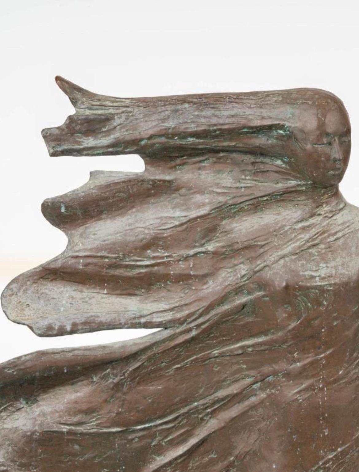 Unglaubliche abstrakte Skulptur von Barbara Hult Lekberg, Amerikanerin, 1925-2018: Seewind II.
Bronze, signiert und nummeriert 6/9

Provenienz: 
Der Nachlass von Dr. Richard Auhll, Santa Barbara, CA