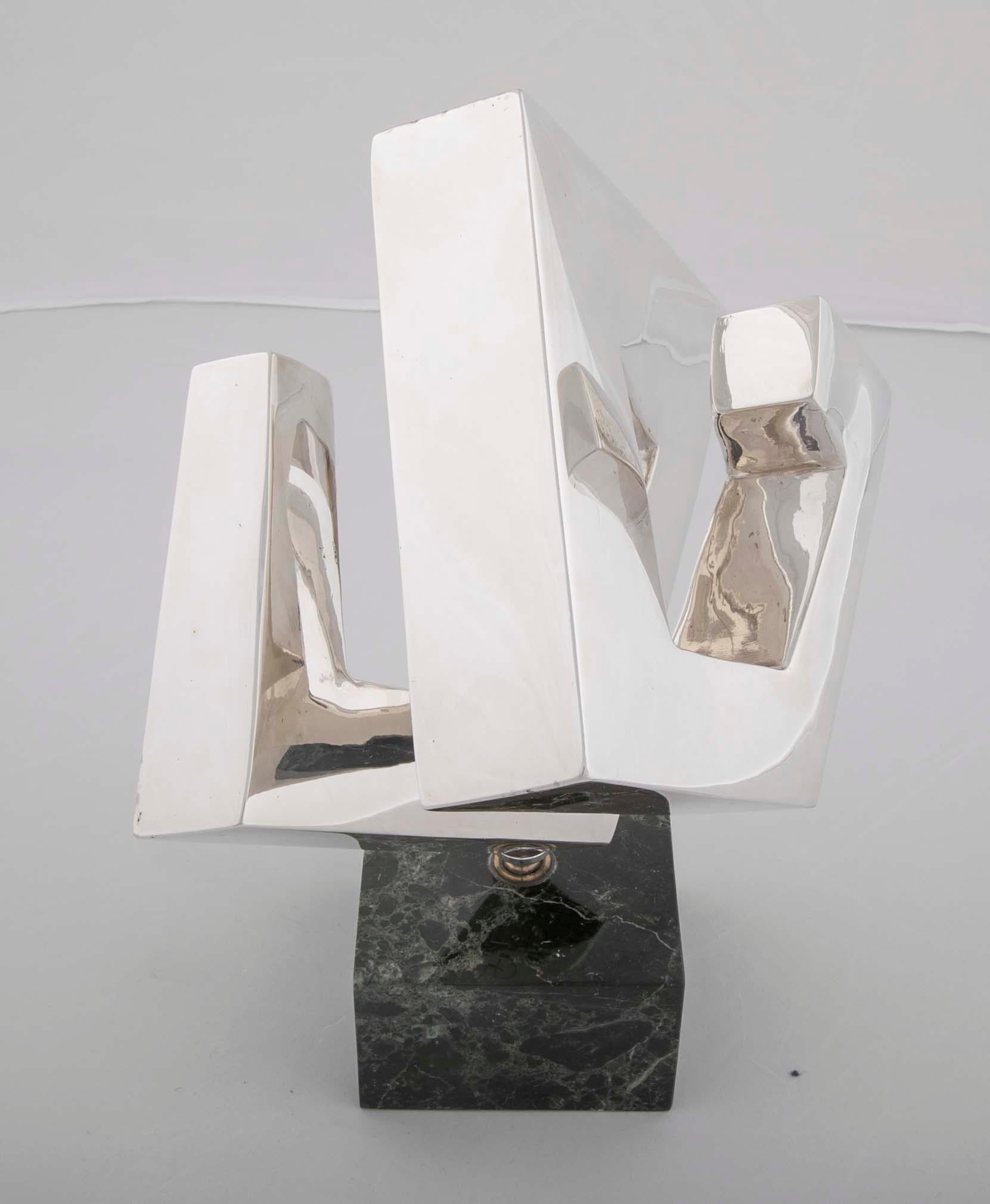 Late 20th Century Abstract Sculpture by Lucile Driskell Resembling a Greek Key For Sale