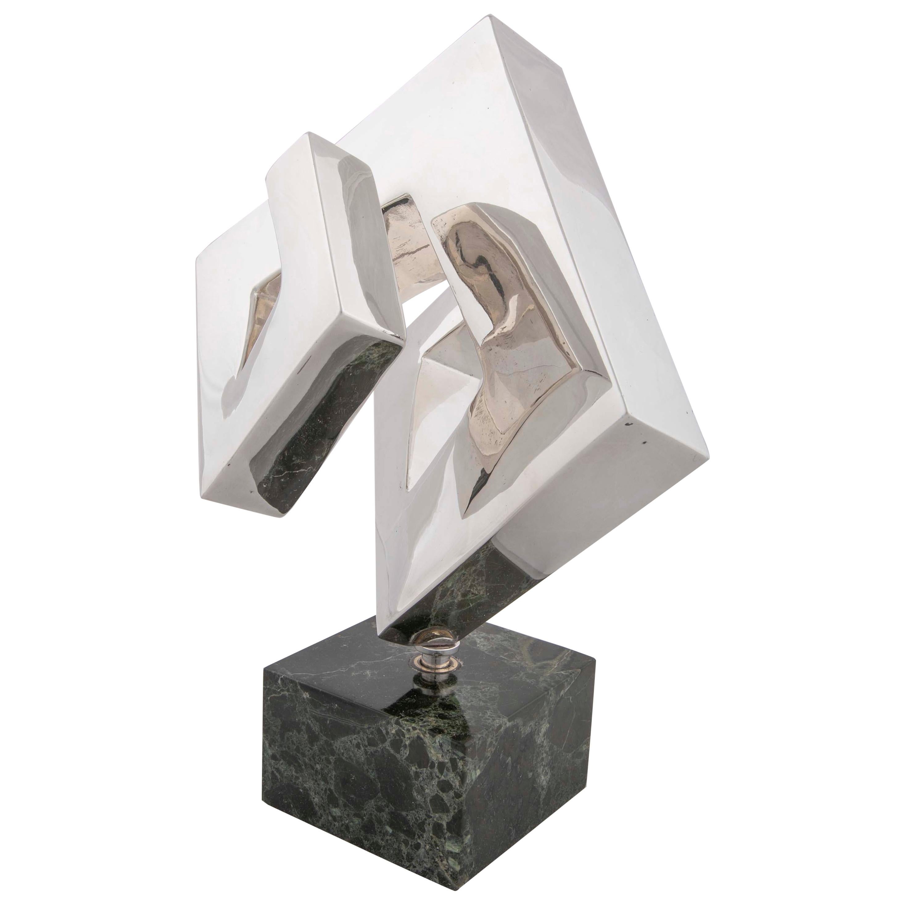 Abstract Sculpture by Lucile Driskell Resembling a Greek Key For Sale