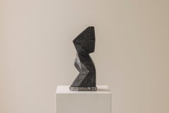 Scultura astratta Scolpita in pietra naturale da Marc Verdoodt, Belgio anni '80.