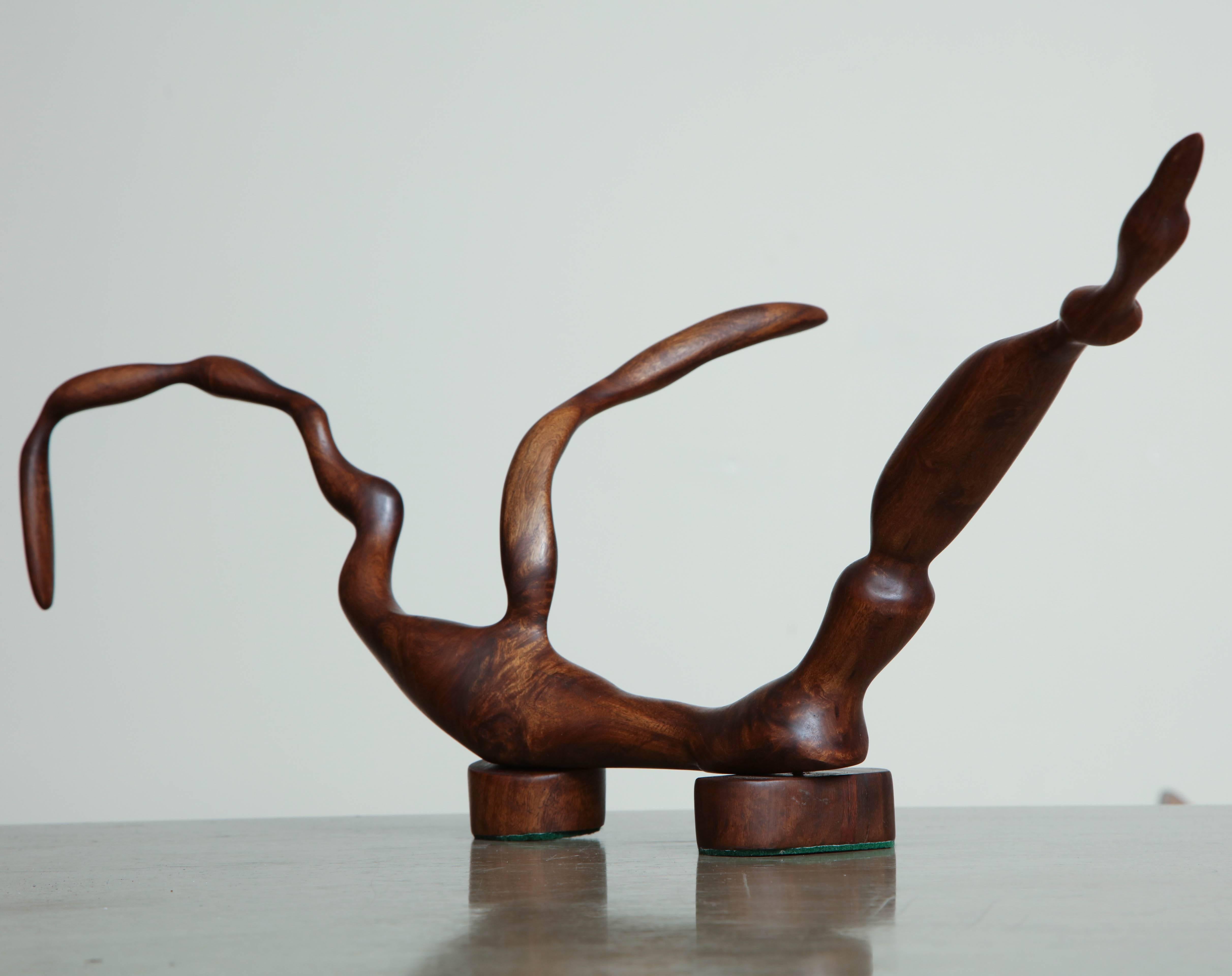 Wood Abstract Sculpture For Sale