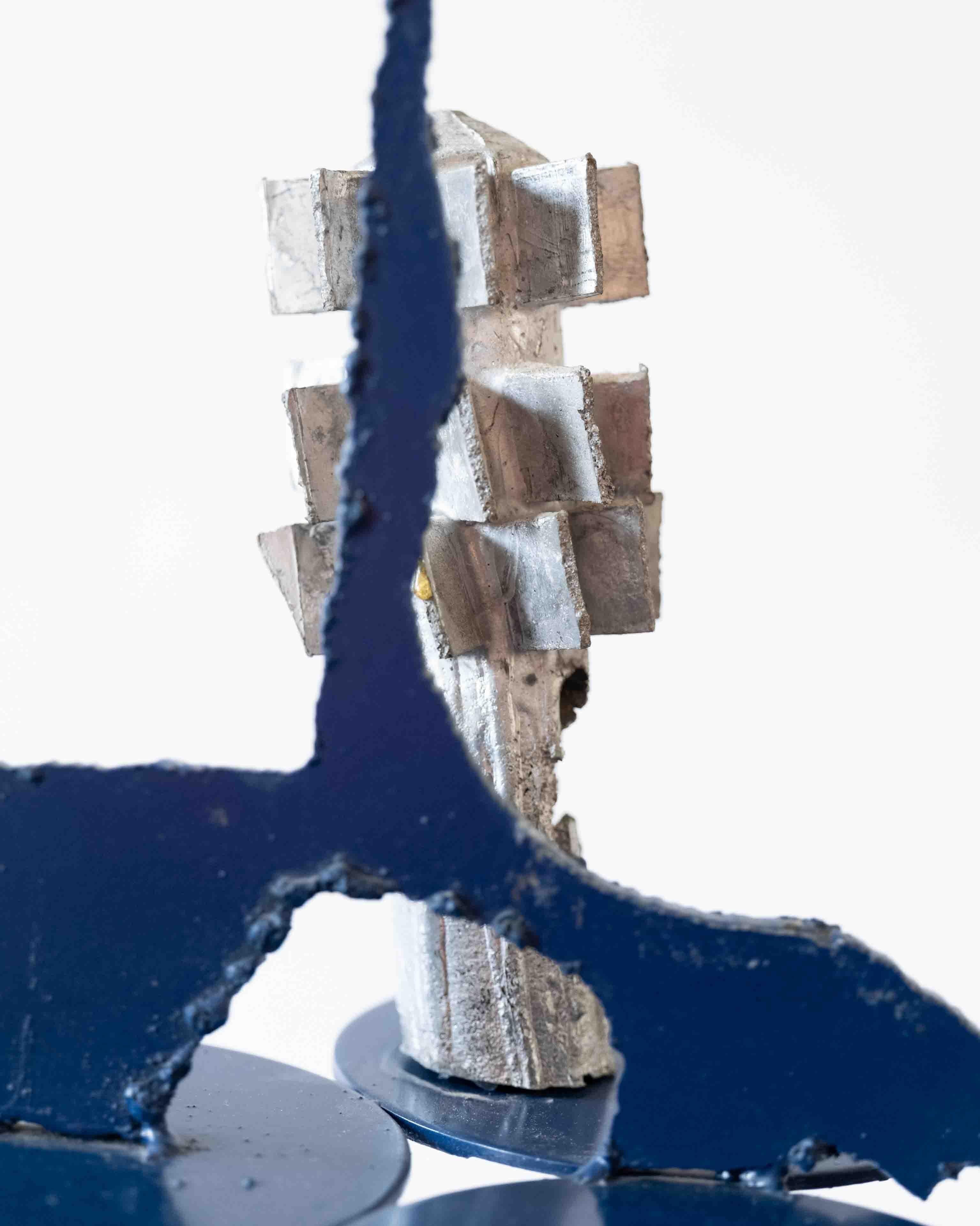 Cast Abstract Sculpture For Sale