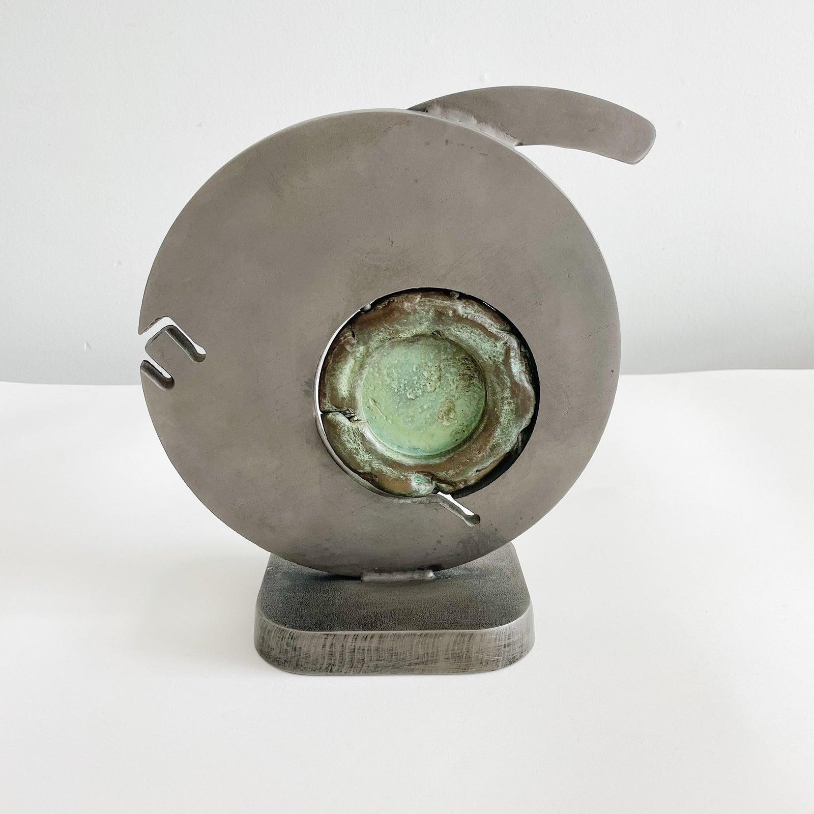 XXIe siècle et contemporain Sculpture abstraite Frank Morbillo en acier et bronze en vente