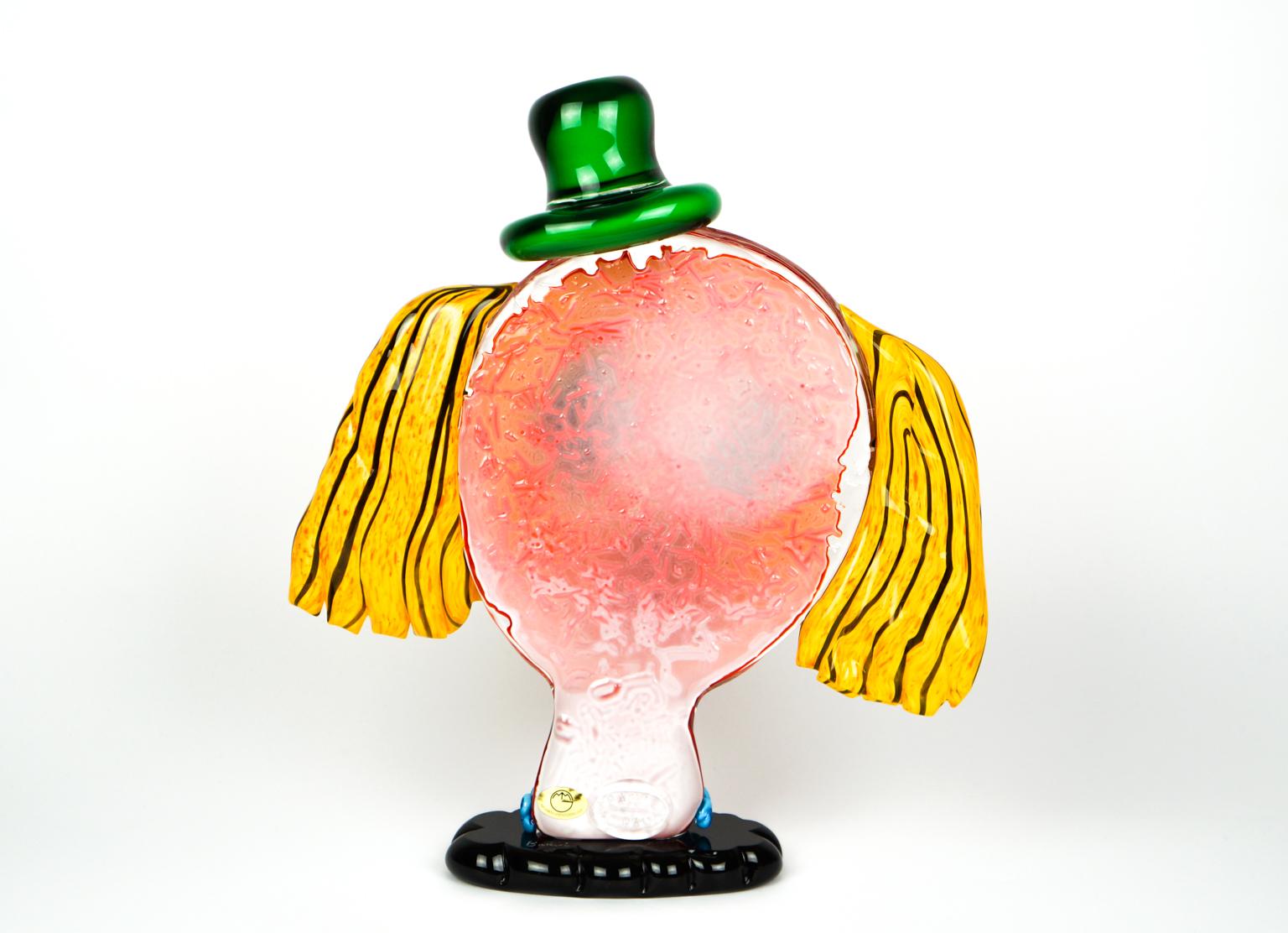 Sculpture abstraite - Clown en verre de Murano - Pop Art de Badioli en vente 4