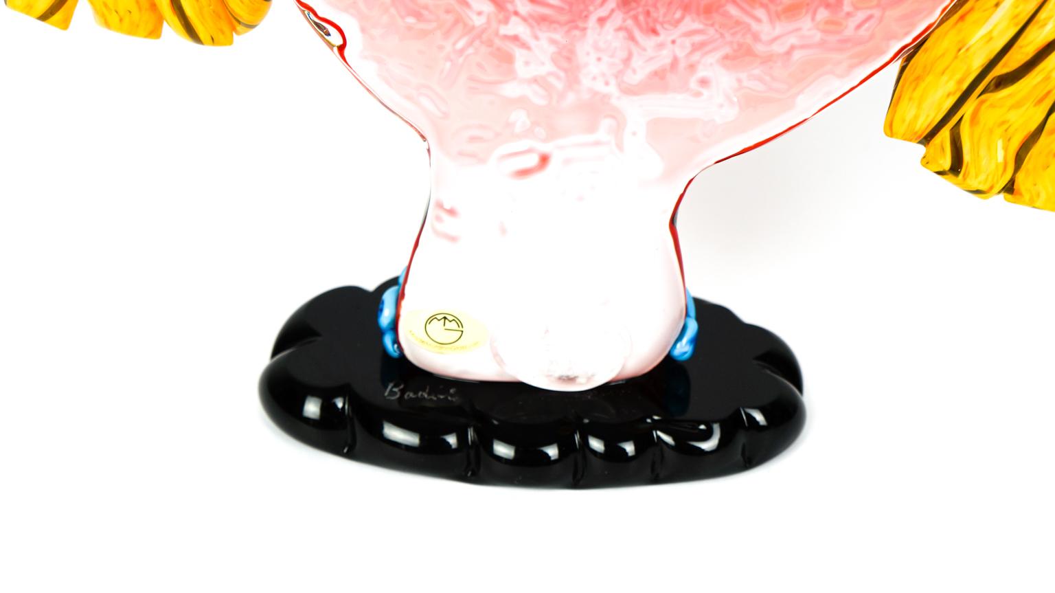 Sculpture abstraite - Clown en verre de Murano - Pop Art de Badioli en vente 5