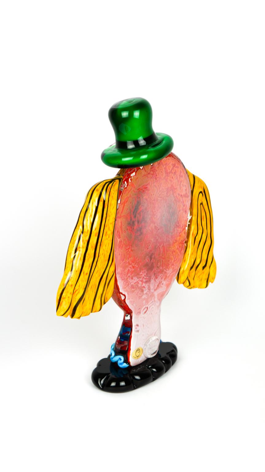 Sculpture abstraite - Clown en verre de Murano - Pop Art de Badioli en vente 7