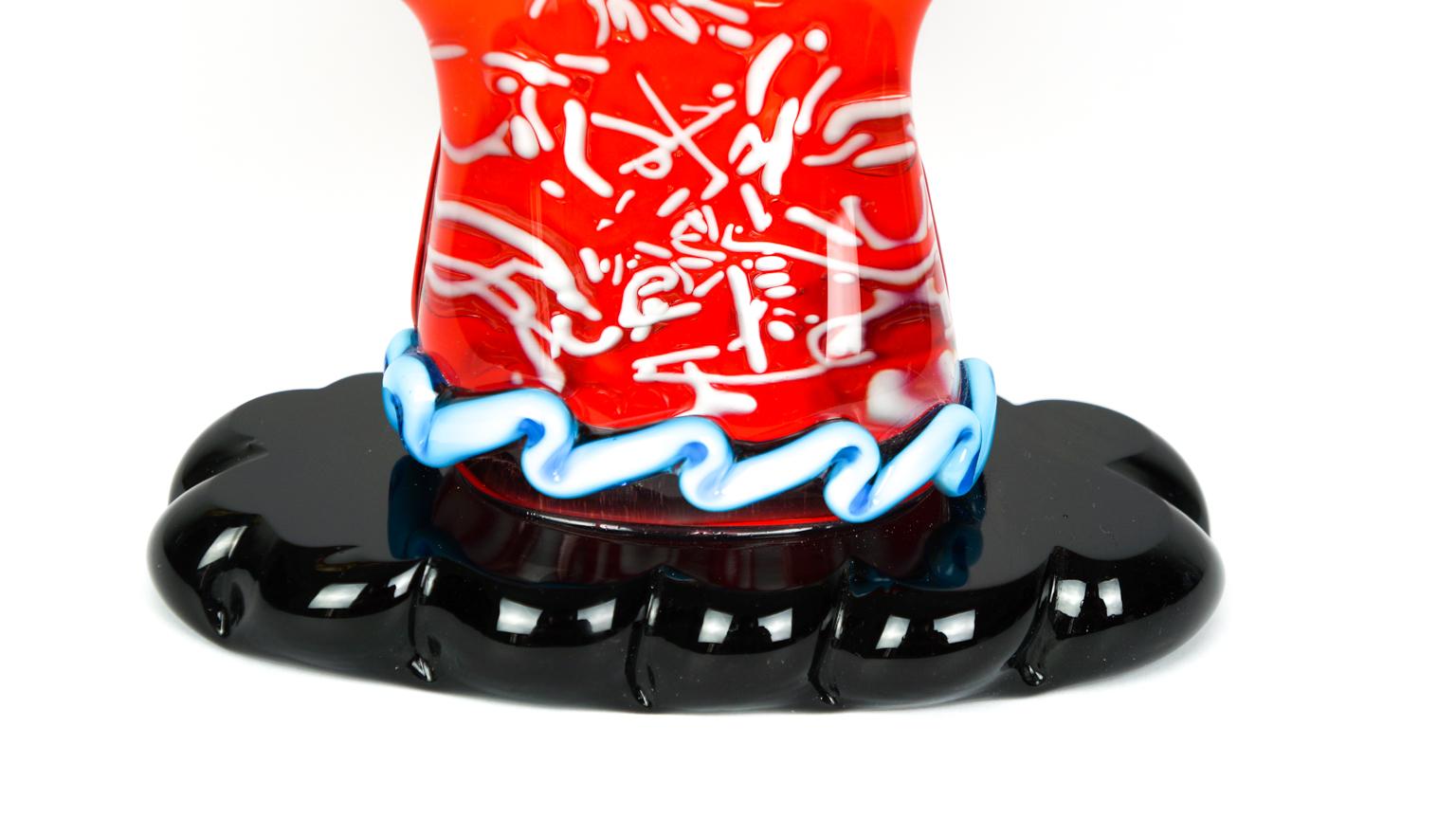 Sculpture abstraite - Clown en verre de Murano - Pop Art de Badioli en vente 11