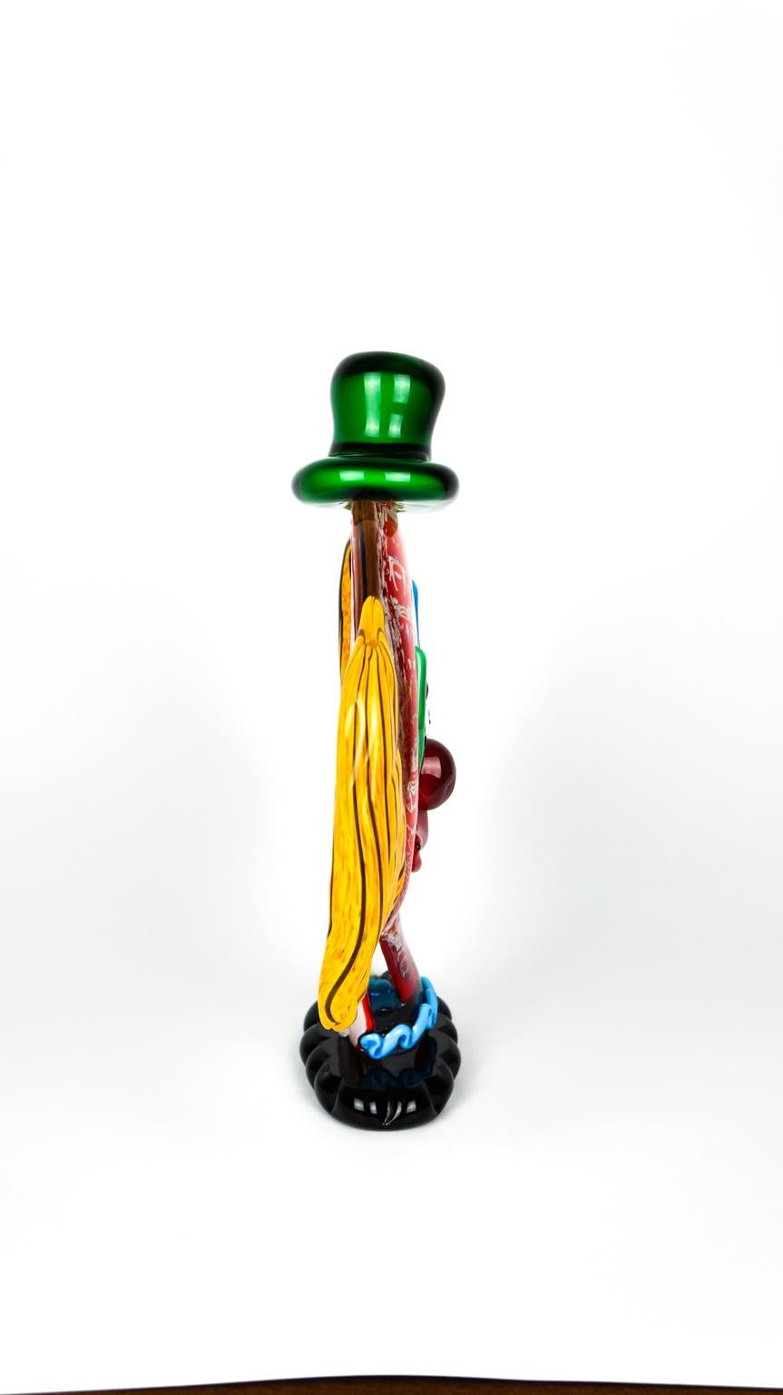 Sculpture abstraite - Clown en verre de Murano - Pop Art de Badioli en vente 2