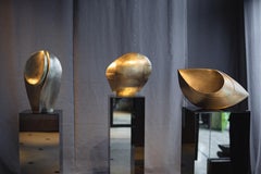 Scultura astratta in bronzo-ottone di Patrick Coard Paris