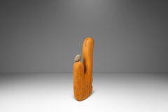 Abstract Sculpture in Cypress by Mark Leblanc for Leblanc Studios, USA, c. 2020s