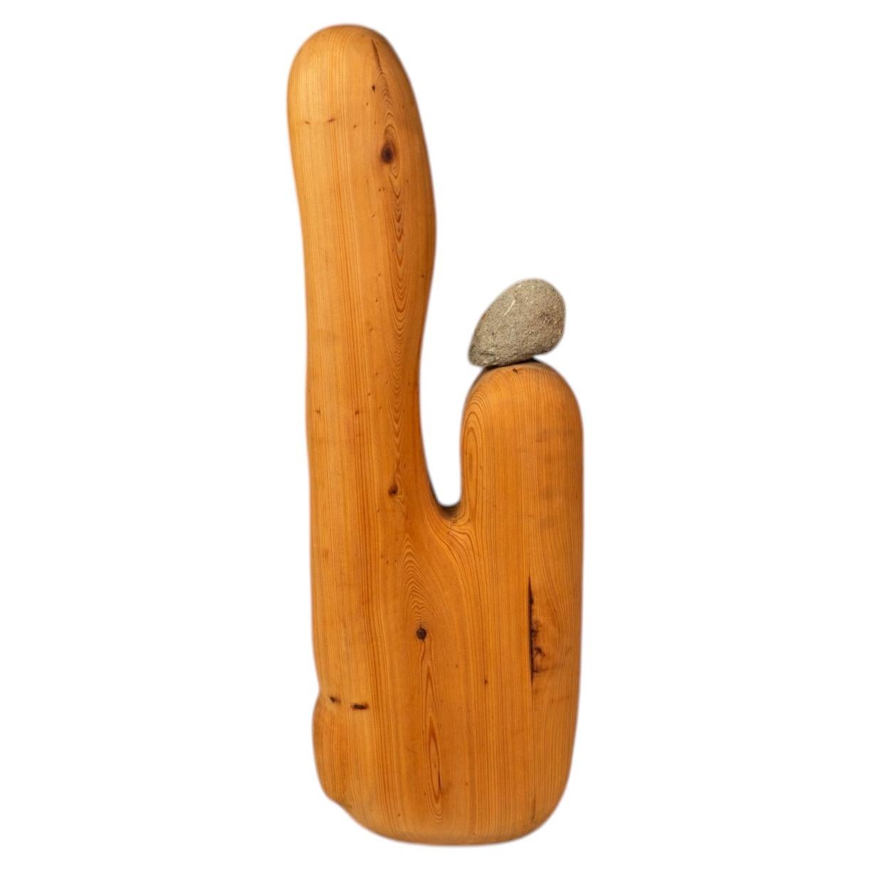 Abstract Sculpture in Cypress by Mark Leblanc for Leblanc Studios, USA, c. 2020s For Sale