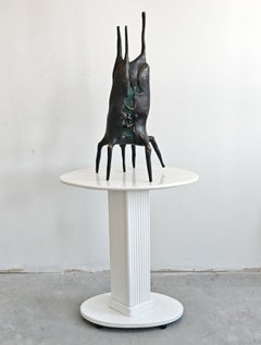 Abstract sculpture in patinated plaster by Oto Logo, Yugoslavia 1961