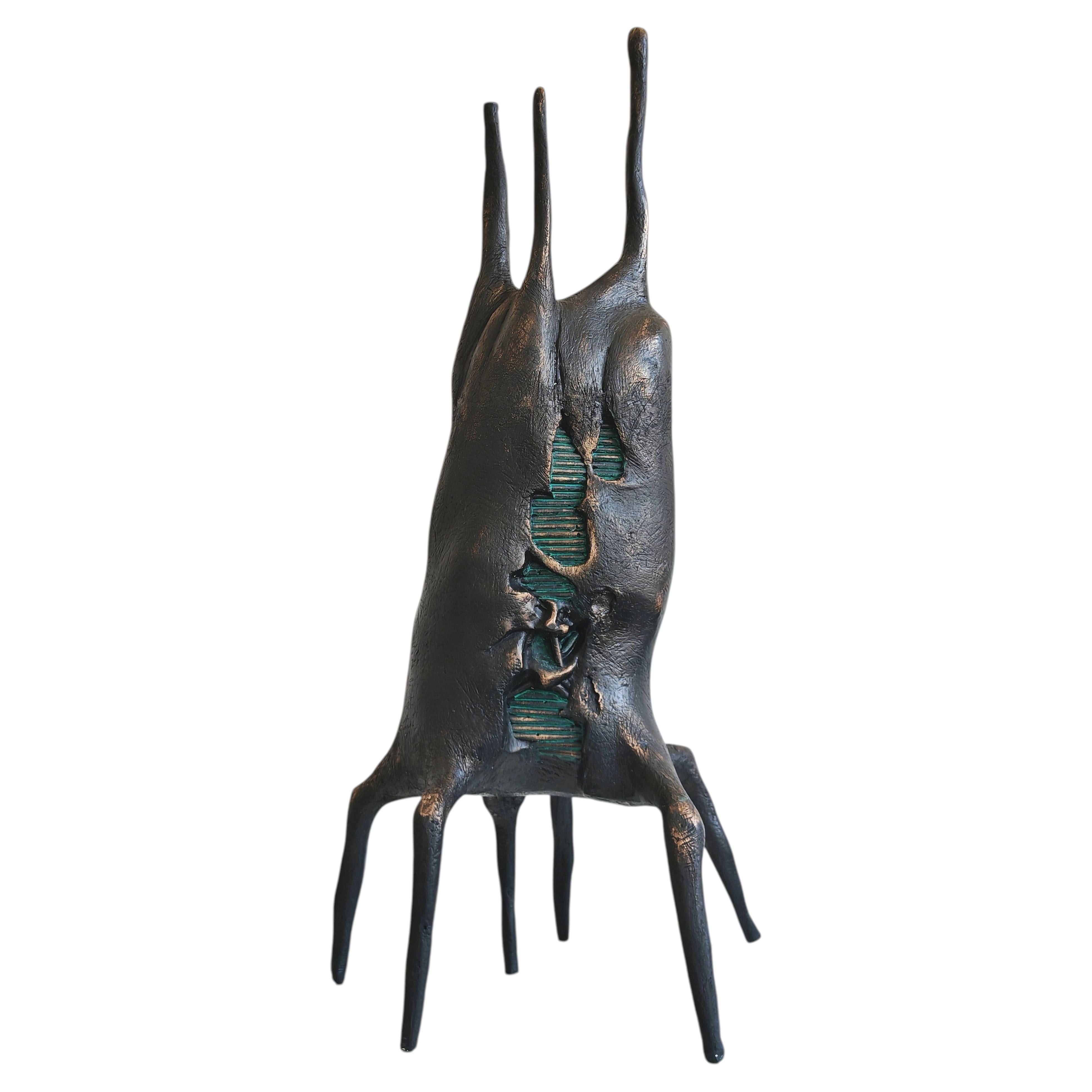 Abstrakte Skulptur aus patiniertem Gips von Oto Logo, Jugoslawien 1961 im Angebot