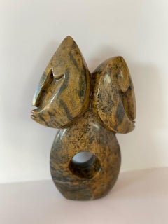 Abstract Sculpture in Serpentine by Tafadzwa Tandi from Mrewa, Zimbabwe