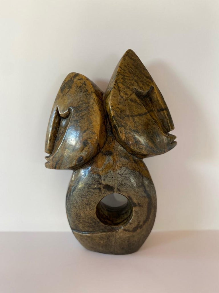 Abstract Sculpture in Serpentine by Tafadzwa Tandi from Mrewa, Zimbabwe