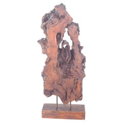 Sculpture abstraite en Wood Wood, européenne