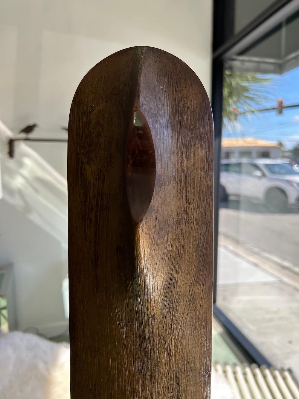 Epoxy Resin Abstract Sculpture Like Brancusi, Signed Adriano Tolomei, Italy, 1970's For Sale