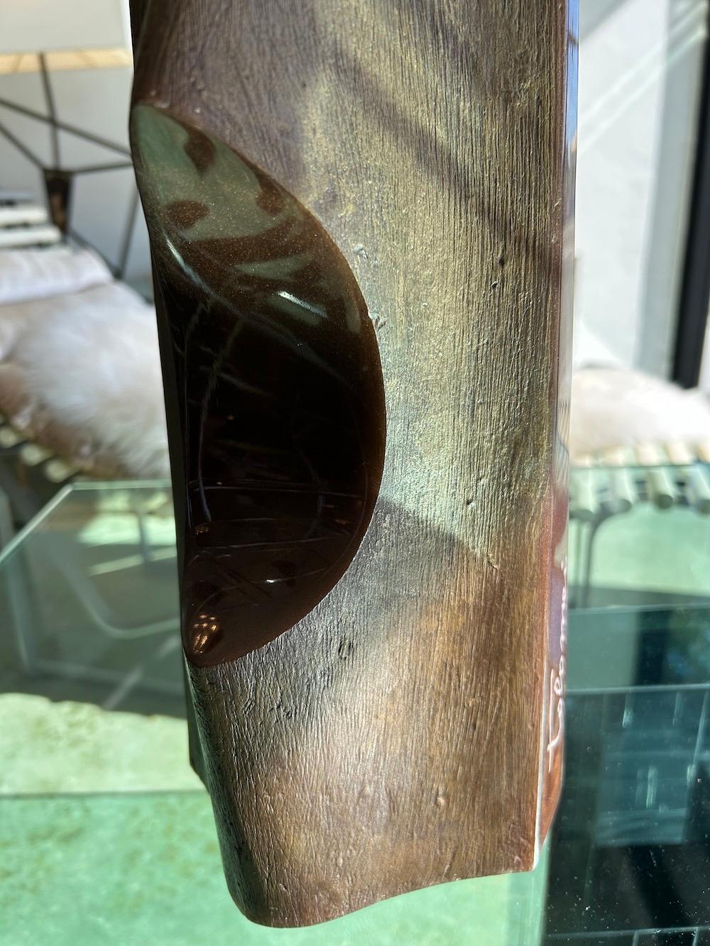 Abstract Sculpture Like Brancusi, Signed Adriano Tolomei, Italy, 1970's For Sale 1