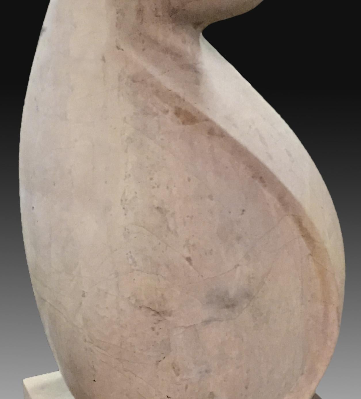 European Abstract Sculpture, Marble For Sale