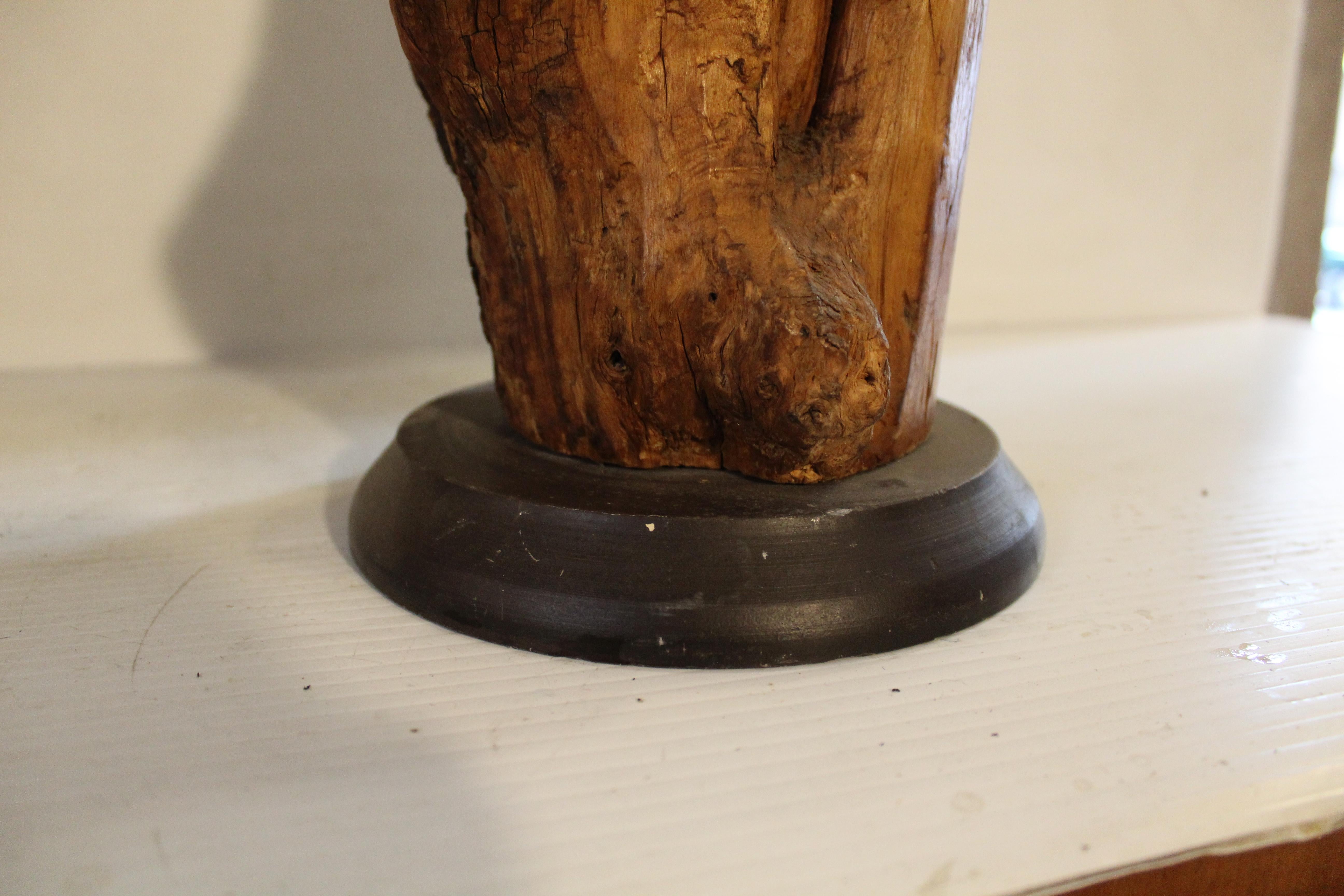 Scultura astratta di figura in Wood in vendita 5