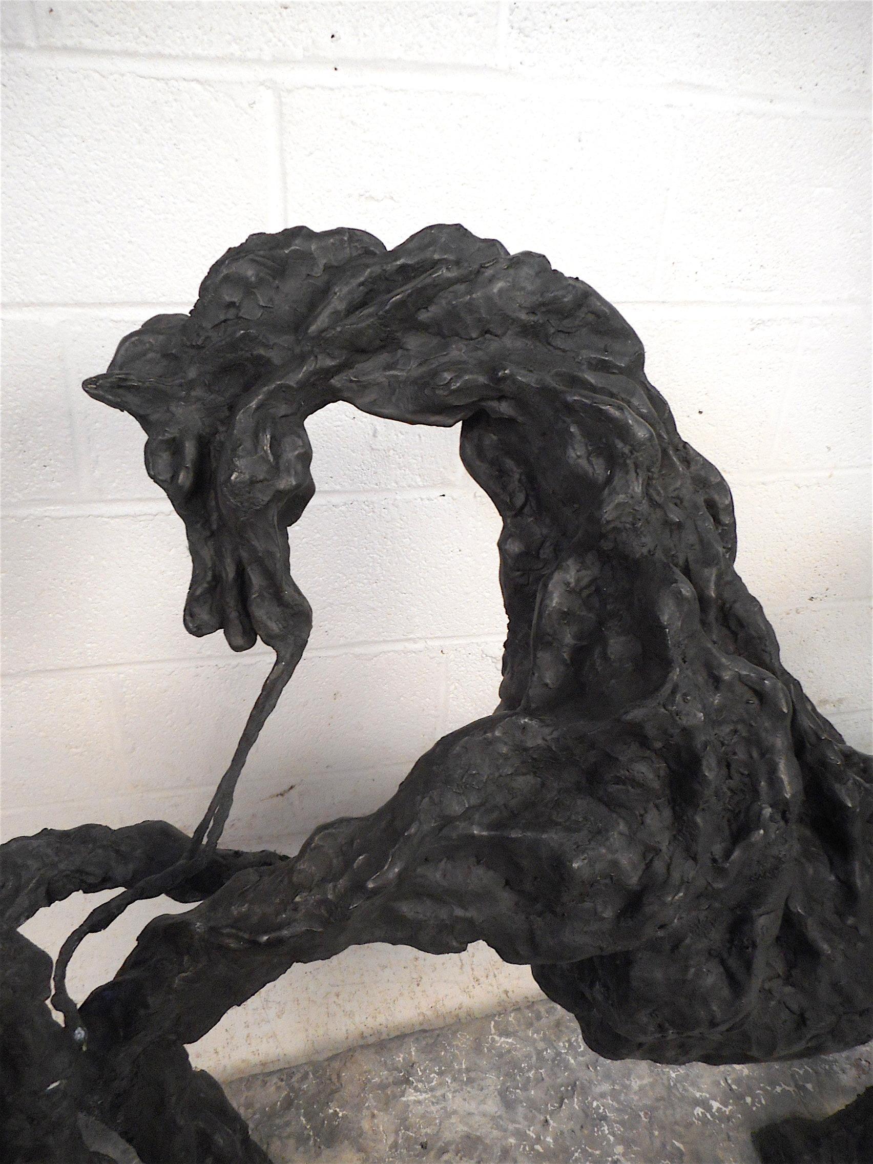 Abstract Sculpture of Horse on a Lead by Julio Aguilera 3