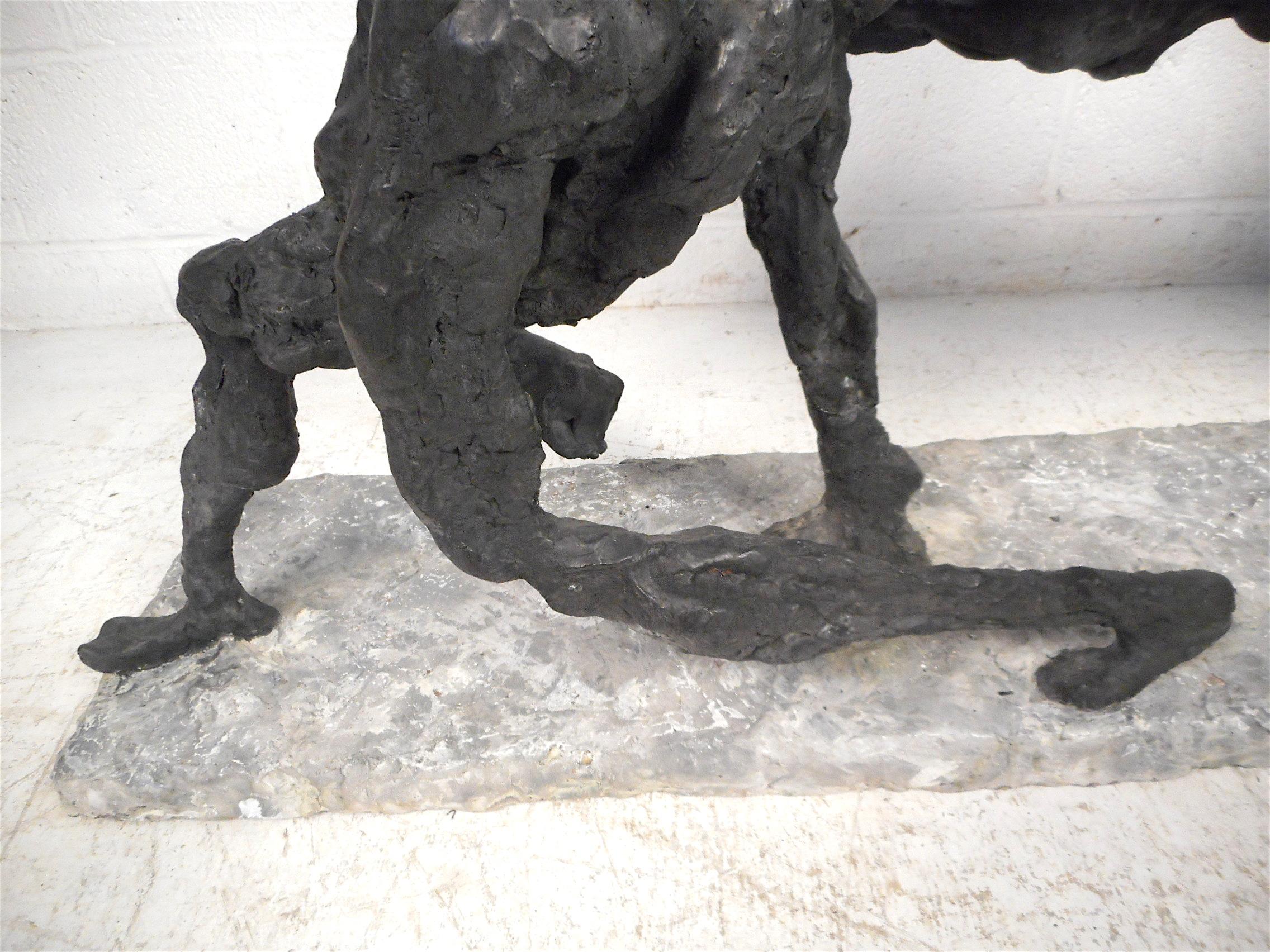 Abstract Sculpture of Horse on a Lead by Julio Aguilera 1