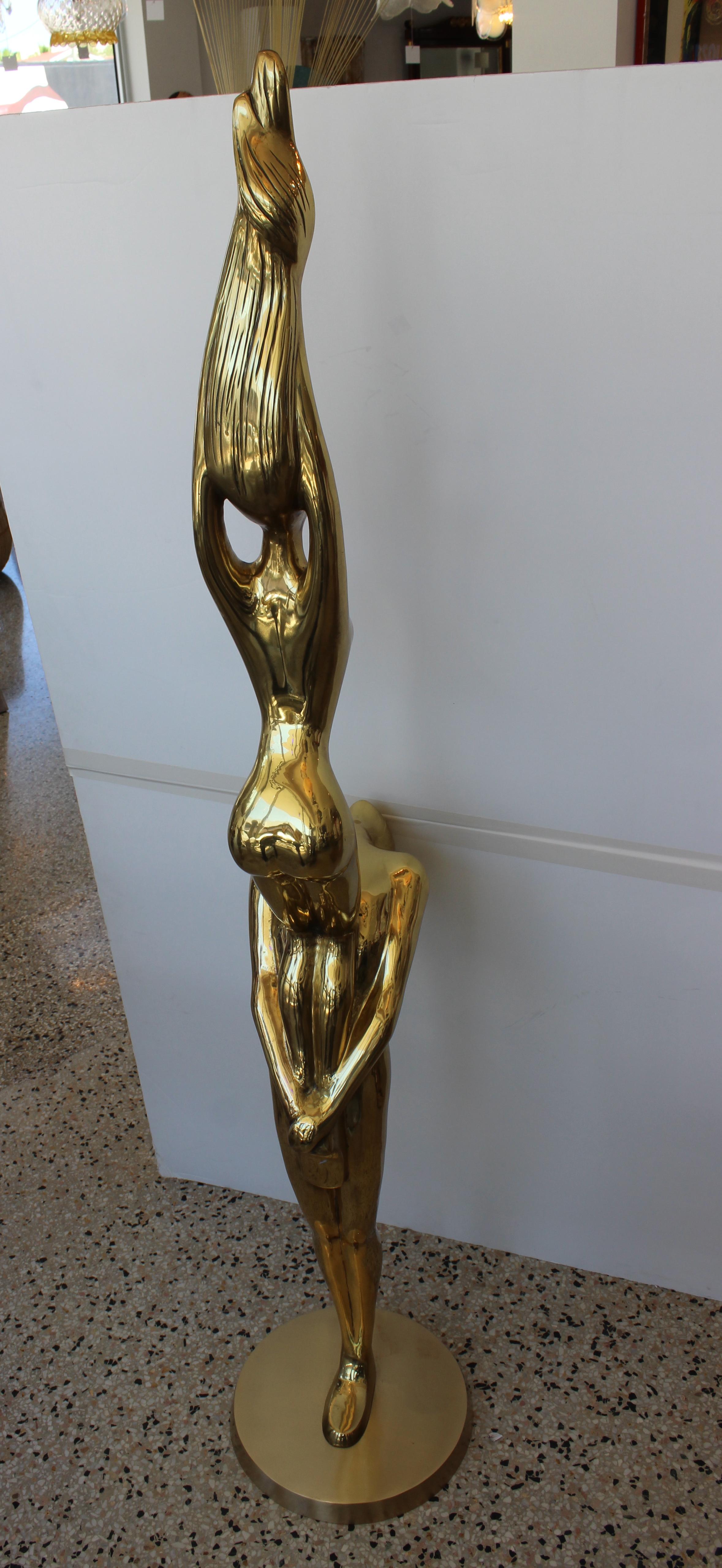 Abstract Sculpture of Stylized Acrobats For Sale 5