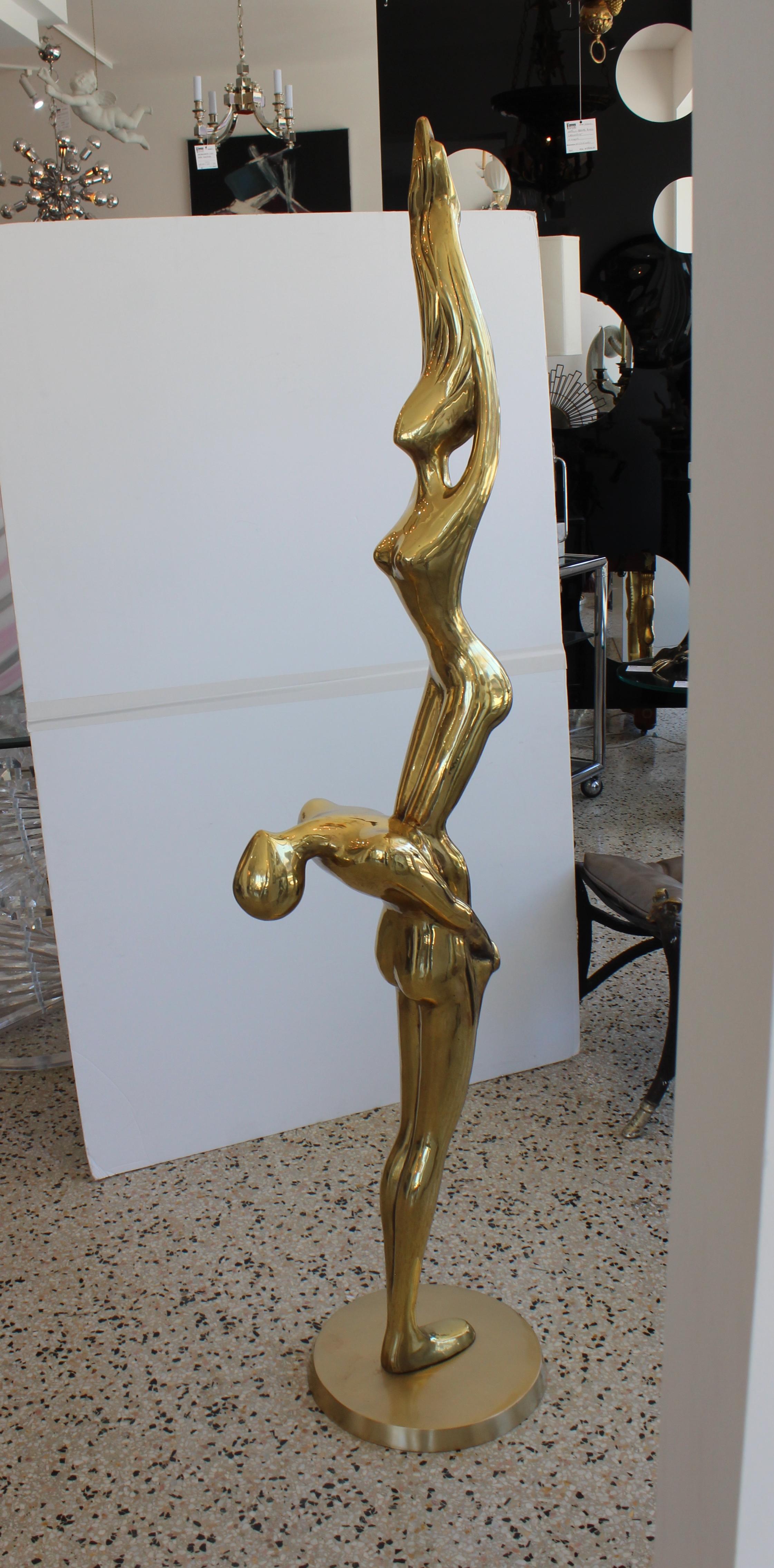 Abstract Sculpture of Stylized Acrobats For Sale 6