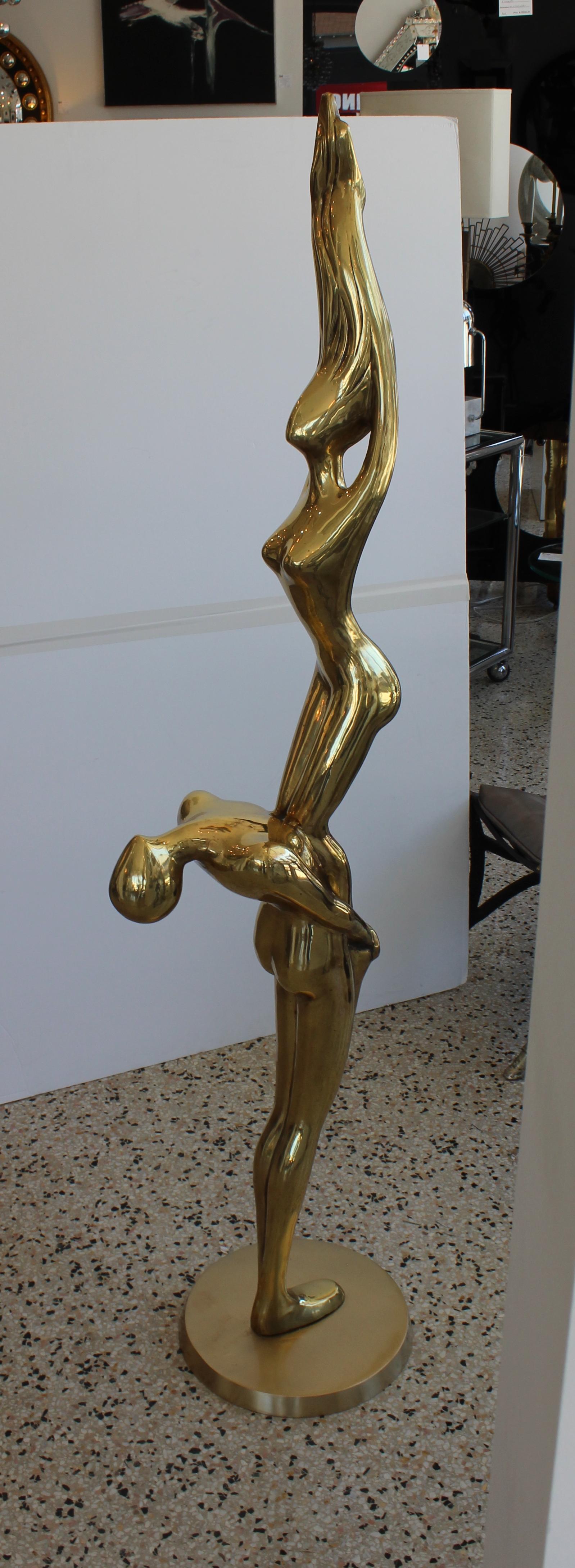 Abstract Sculpture of Stylized Acrobats For Sale 7