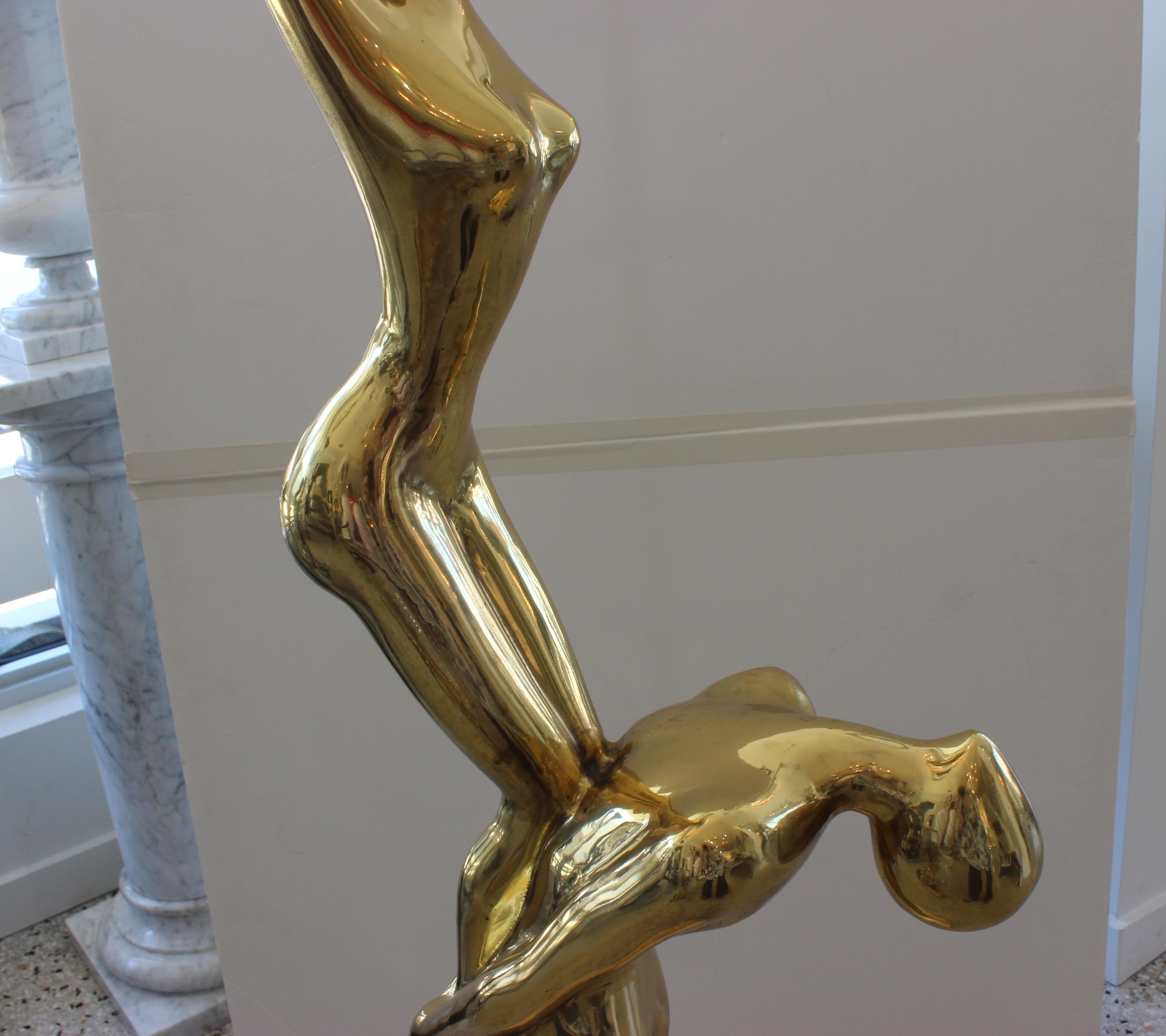 Abstract Sculpture of Stylized Acrobats For Sale 1