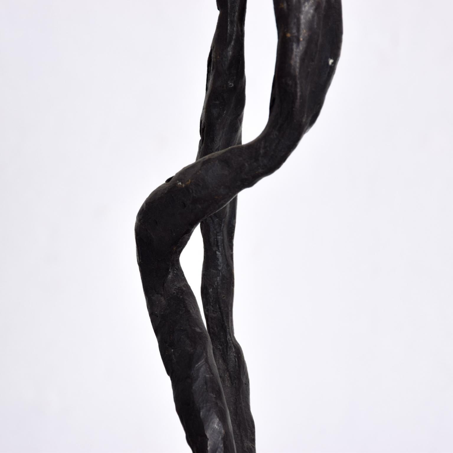 We are pleased to offer for your consideration, an Abstract Sculpture, Signed on the bottom, Ollin Kan, B Canfield 08.
Cast bronze. Original patina. Abstract figure.
Dimensions: 13 3/4
