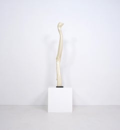 Abstract Sculpture, Painted Wood and Steel, American School, c.1960