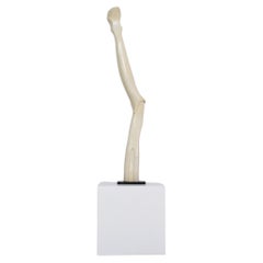 Escultura Abstracta, Madera Pintada y Acero, Escuela Americana, c.1960
